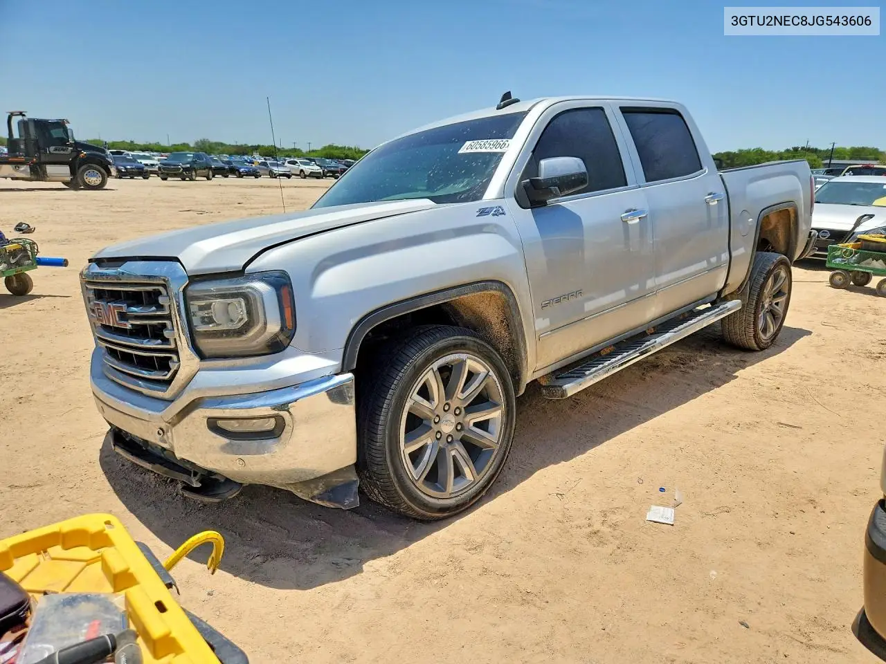 2018 GMC Sierra K1500 Slt VIN: 3GTU2NEC8JG543606 Lot: 60585966