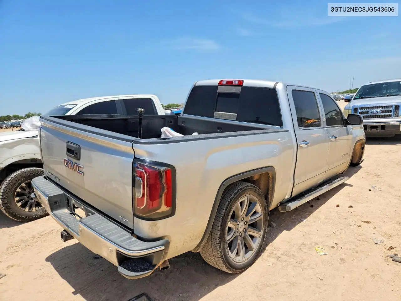 2018 GMC Sierra K1500 Slt VIN: 3GTU2NEC8JG543606 Lot: 60585966