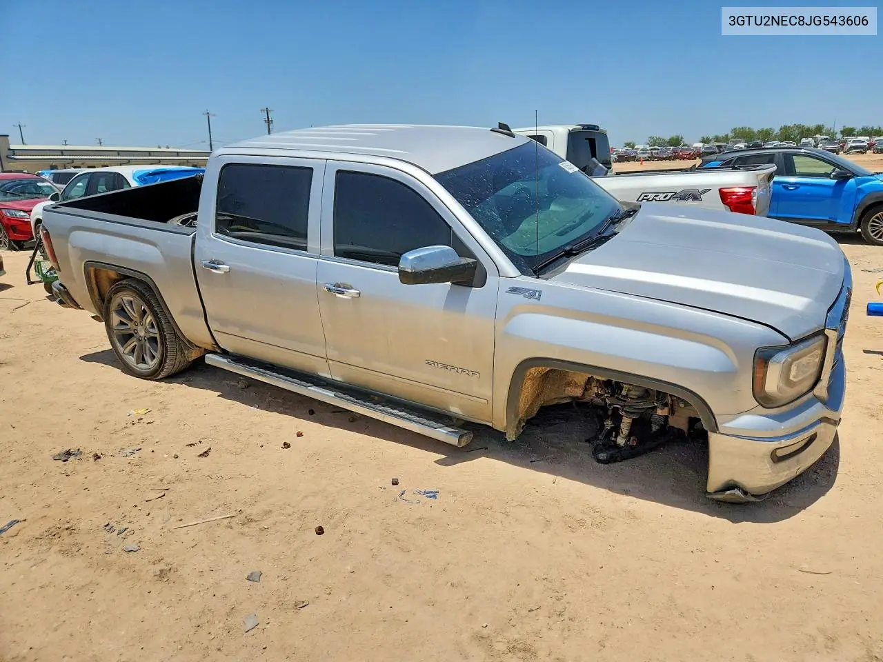 2018 GMC Sierra K1500 Slt VIN: 3GTU2NEC8JG543606 Lot: 60585966
