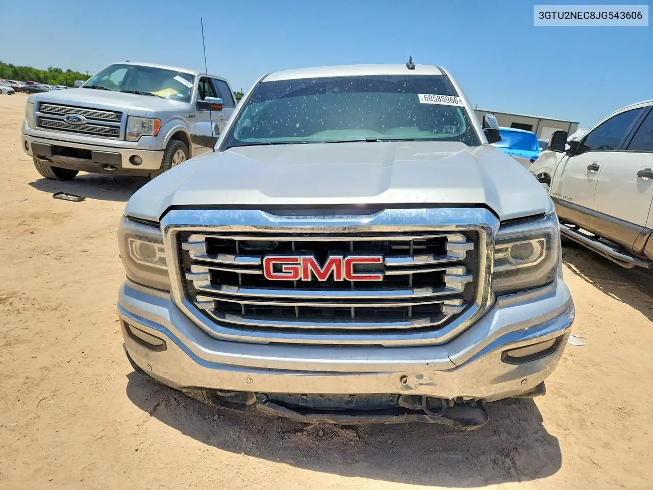 2018 GMC Sierra K1500 Slt VIN: 3GTU2NEC8JG543606 Lot: 60585966