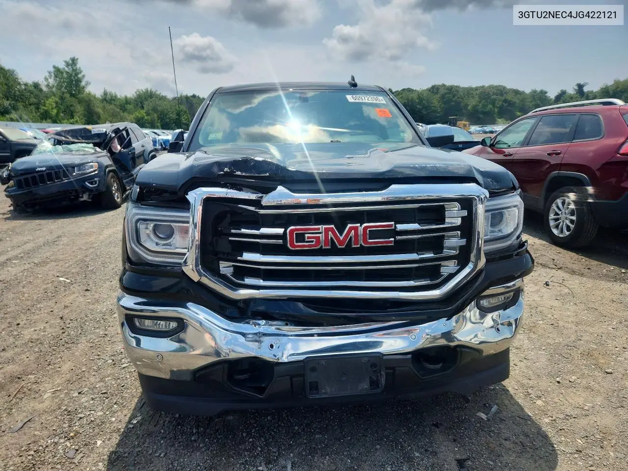 2018 GMC Sierra K1500 Slt VIN: 3GTU2NEC4JG422121 Lot: 60972396