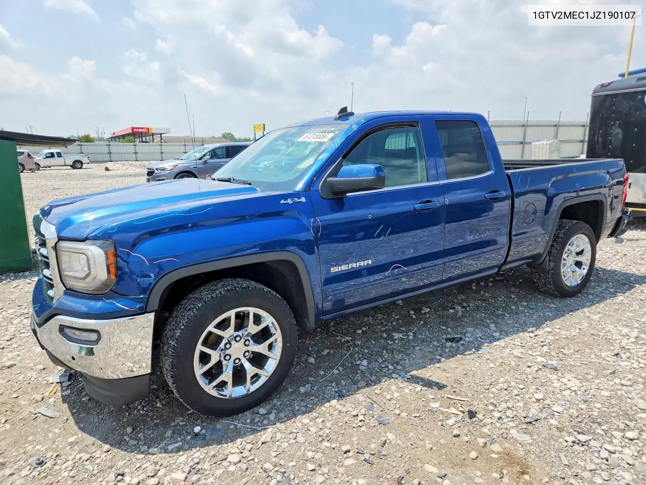 2018 GMC Sierra K1500 Sle VIN: 1GTV2MEC1JZ190107 Lot: 61315556
