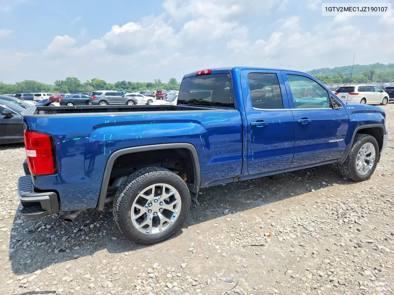 2018 GMC Sierra K1500 Sle VIN: 1GTV2MEC1JZ190107 Lot: 61315556