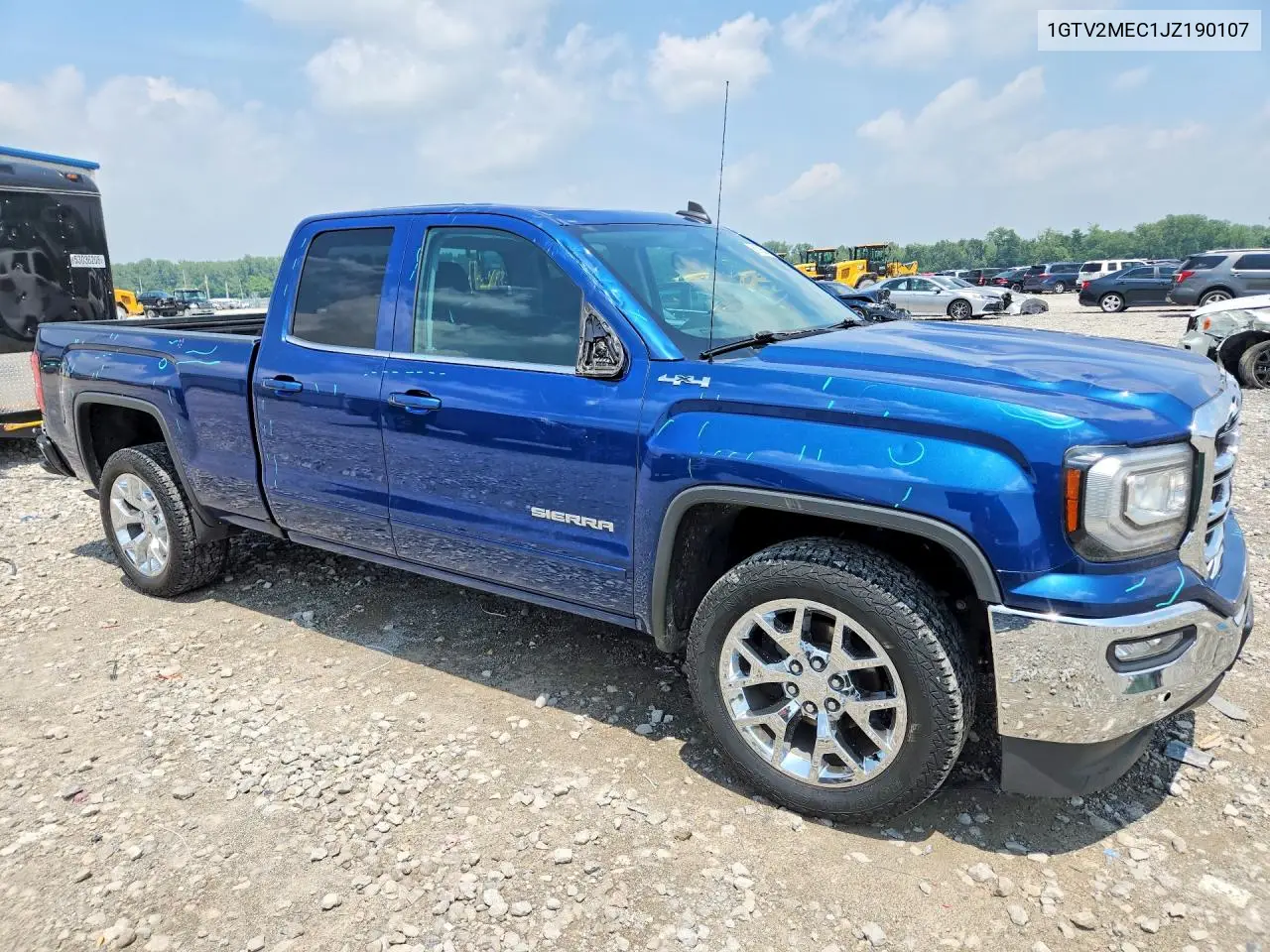 2018 GMC Sierra K1500 Sle VIN: 1GTV2MEC1JZ190107 Lot: 61315556