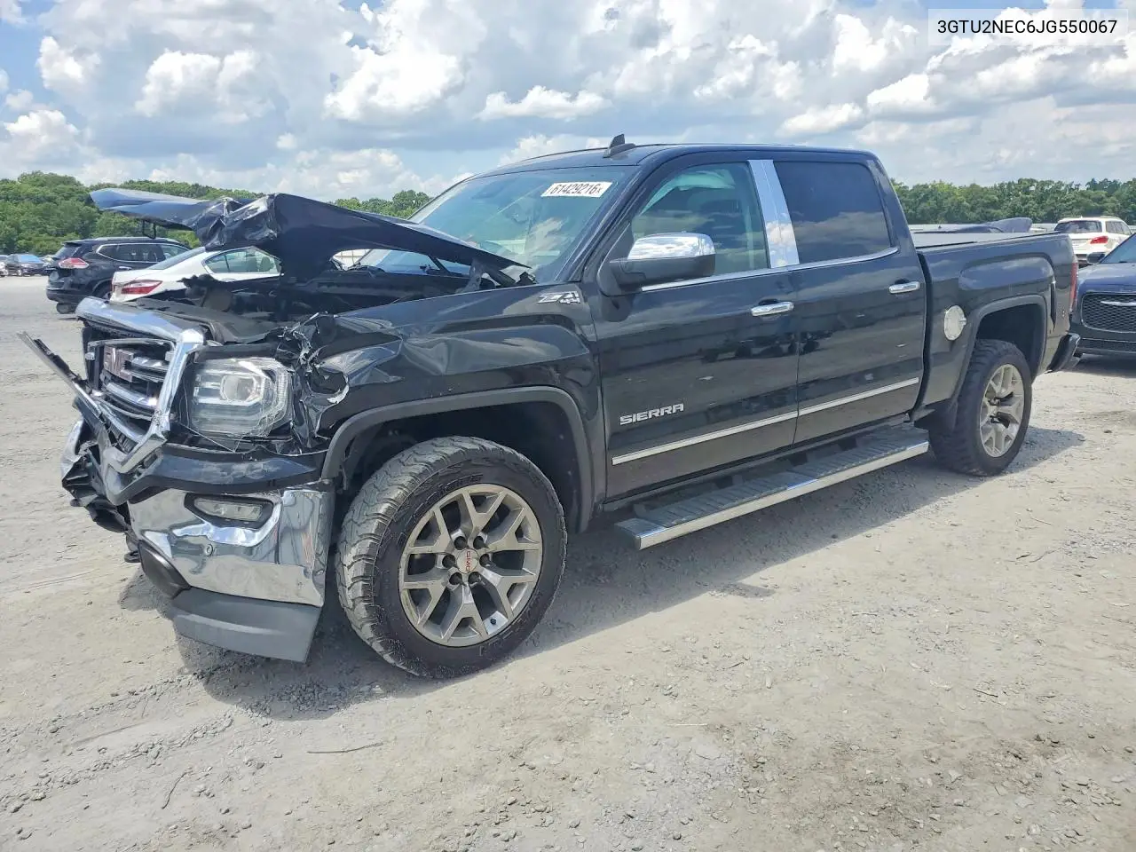 2018 GMC Sierra K1500 Slt VIN: 3GTU2NEC6JG550067 Lot: 61429216