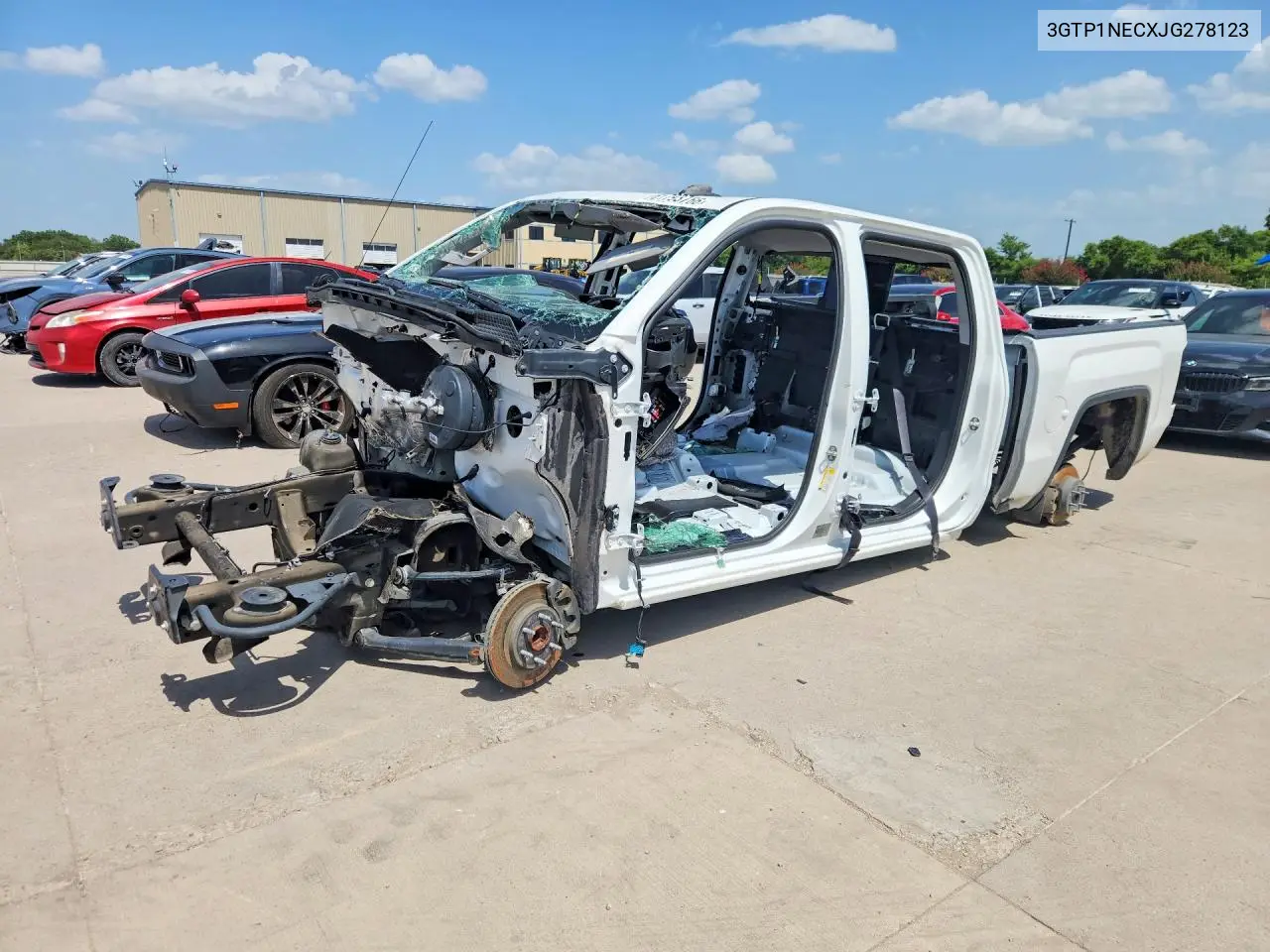 2018 GMC Sierra C1500 Slt VIN: 3GTP1NECXJG278123 Lot: 61793766