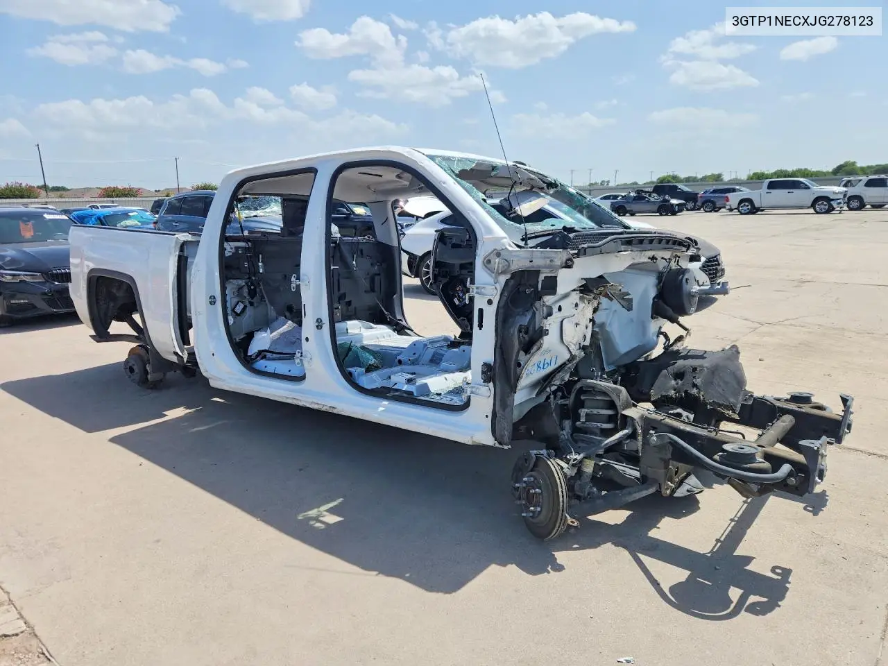 2018 GMC Sierra C1500 Slt VIN: 3GTP1NECXJG278123 Lot: 61793766