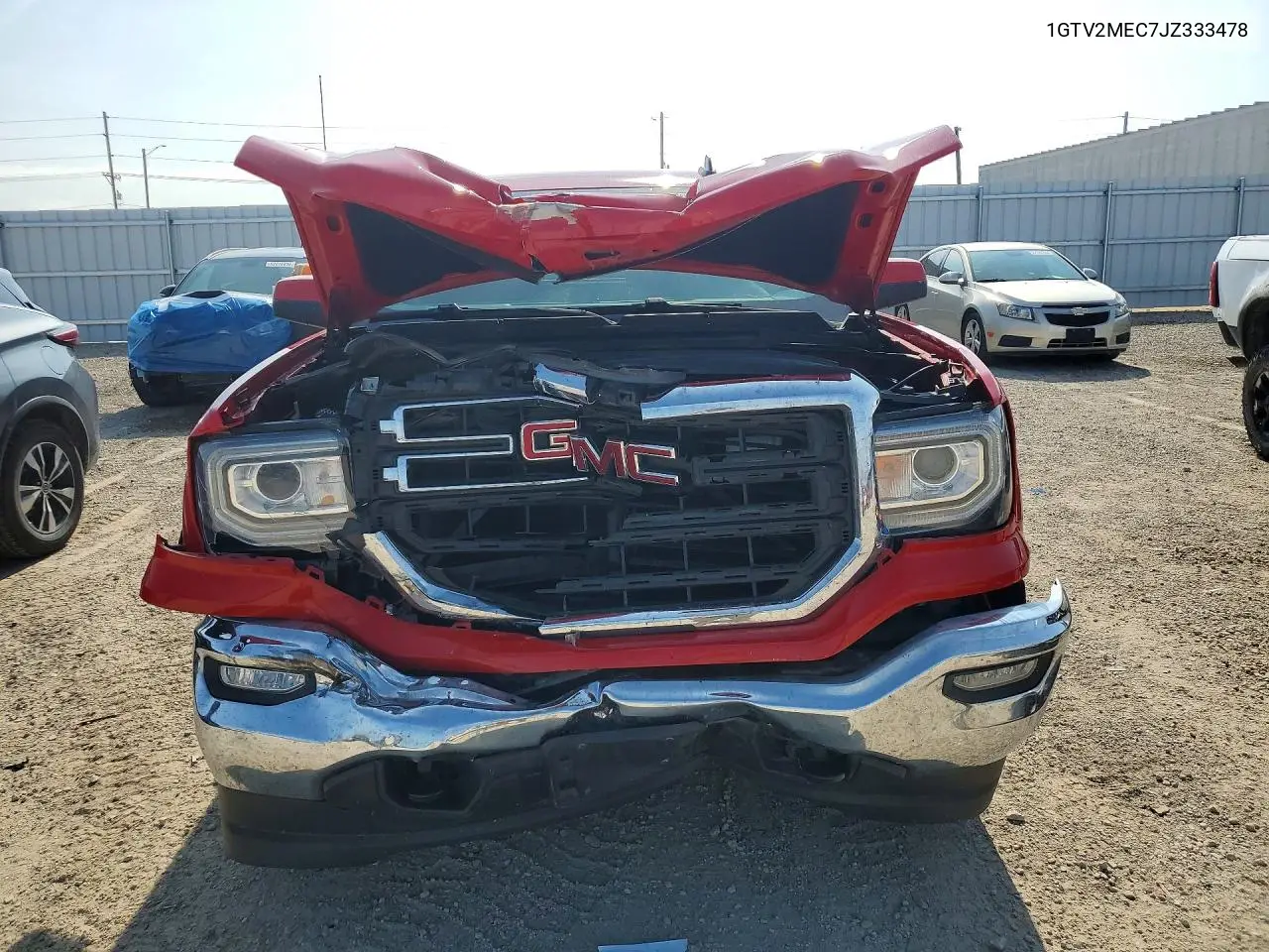 2018 GMC Sierra K1500 Sle VIN: 1GTV2MEC7JZ333478 Lot: 61949676