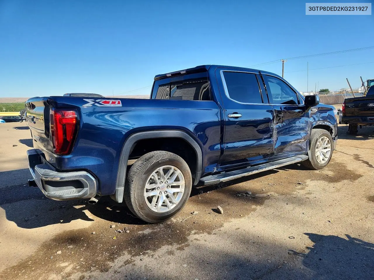 2019 GMC Sierra C1500 Slt VIN: 3GTP8DED2KG231927 Lot: 56434166