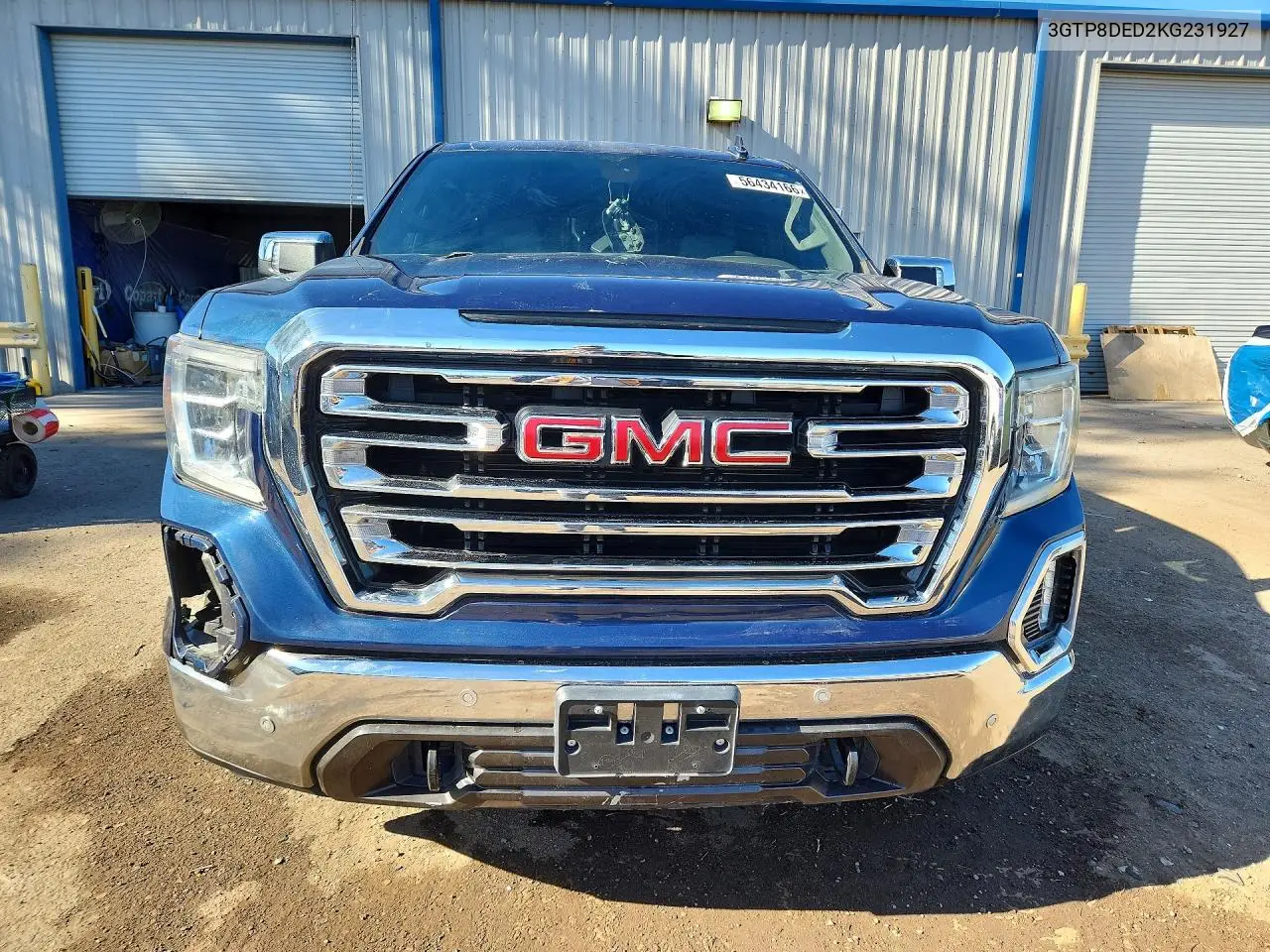 2019 GMC Sierra C1500 Slt VIN: 3GTP8DED2KG231927 Lot: 56434166