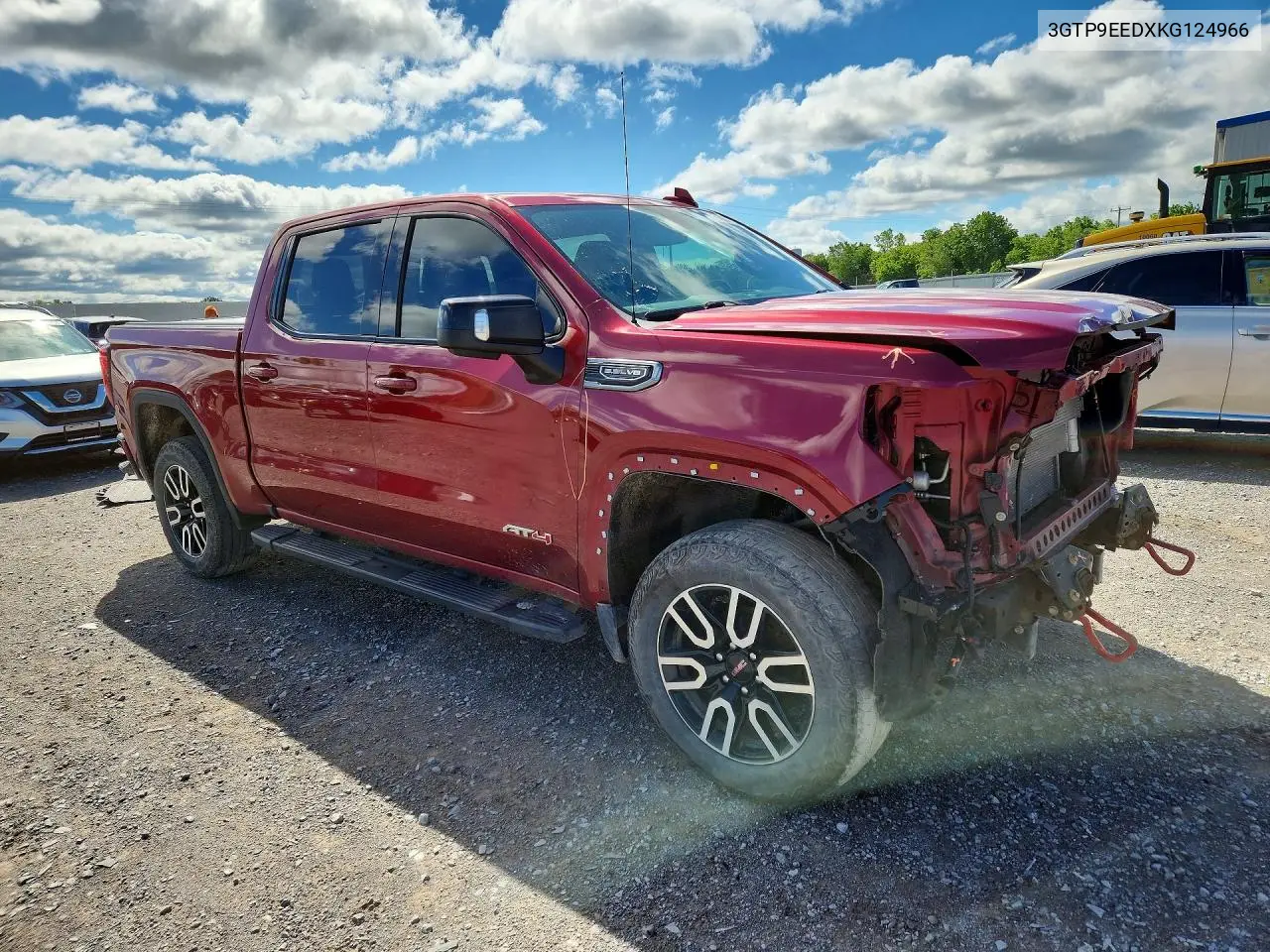 2019 GMC Sierra K1500 At4 VIN: 3GTP9EEDXKG124966 Lot: 56930126