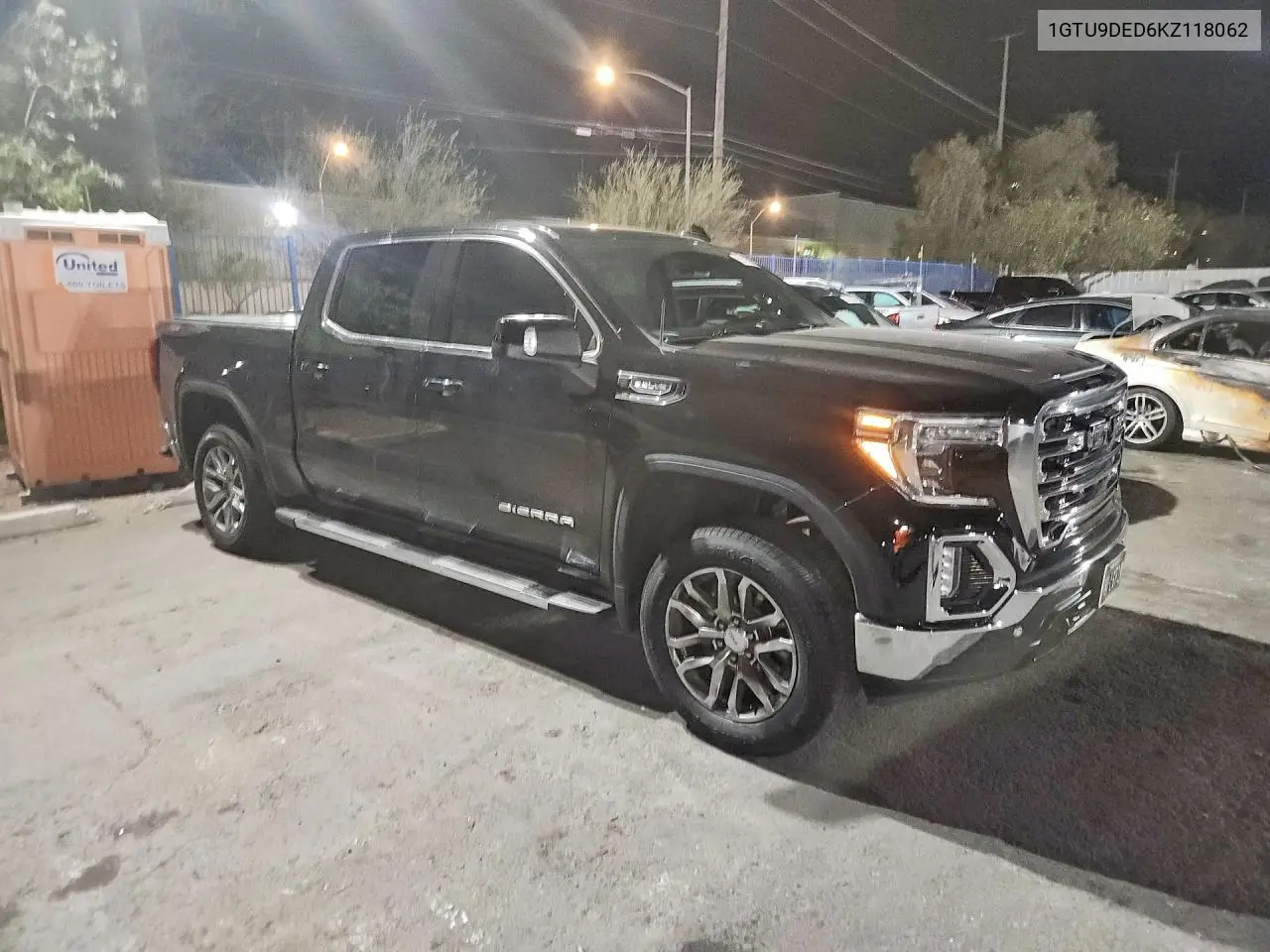 2019 GMC Sierra K1500 Slt VIN: 1GTU9DED6KZ118062 Lot: 62149576