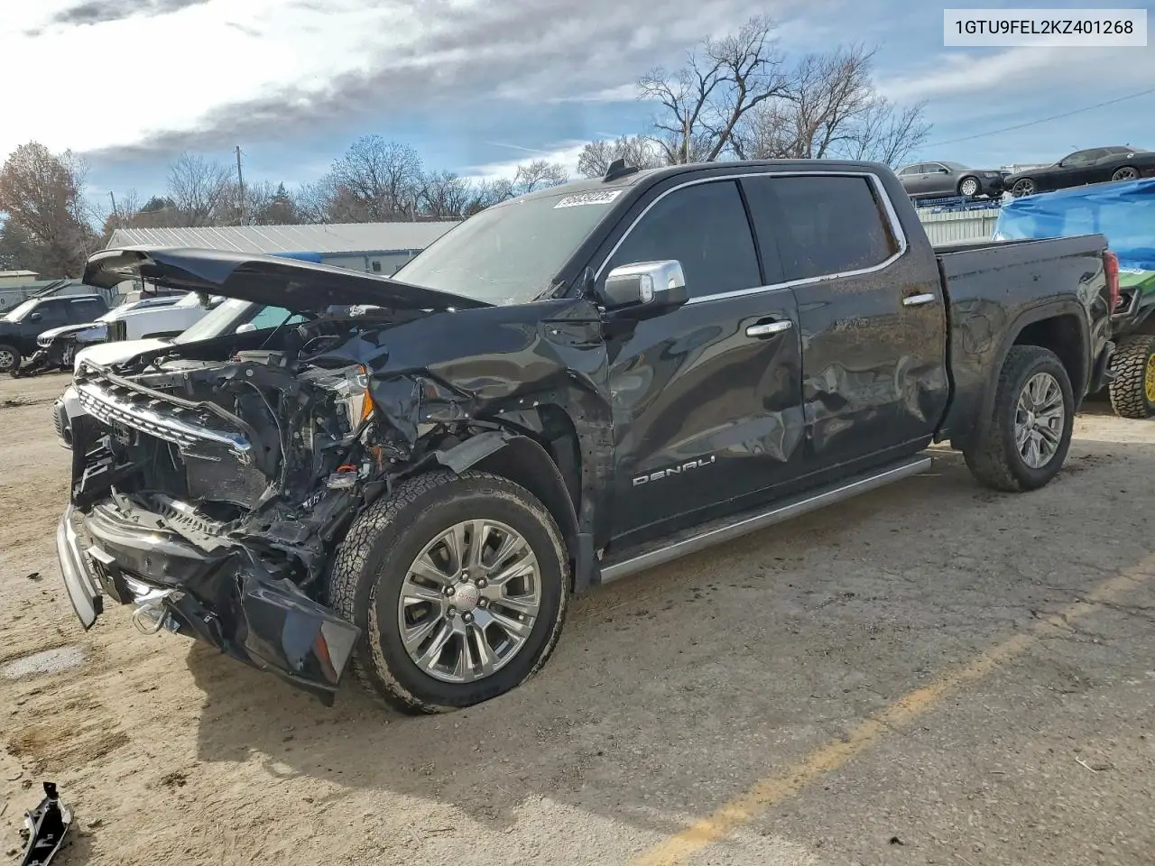 1GTU9FEL2KZ401268 2019 GMC Sierra K1500 Denali