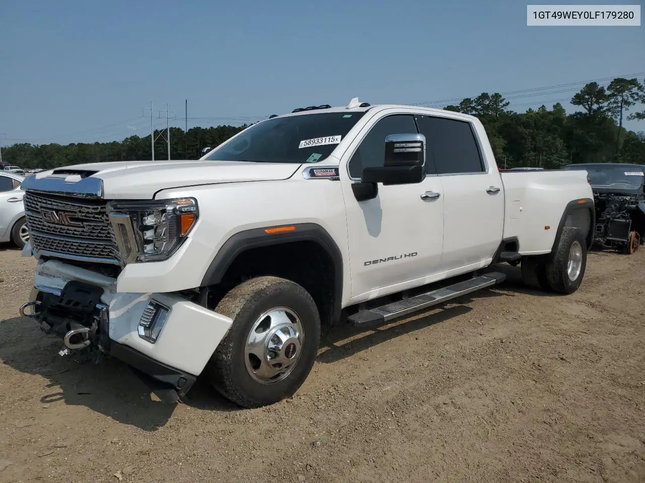 2020 GMC Sierra K3500 Denali VIN: 1GT49WEY0LF179280 Lot: 58933115