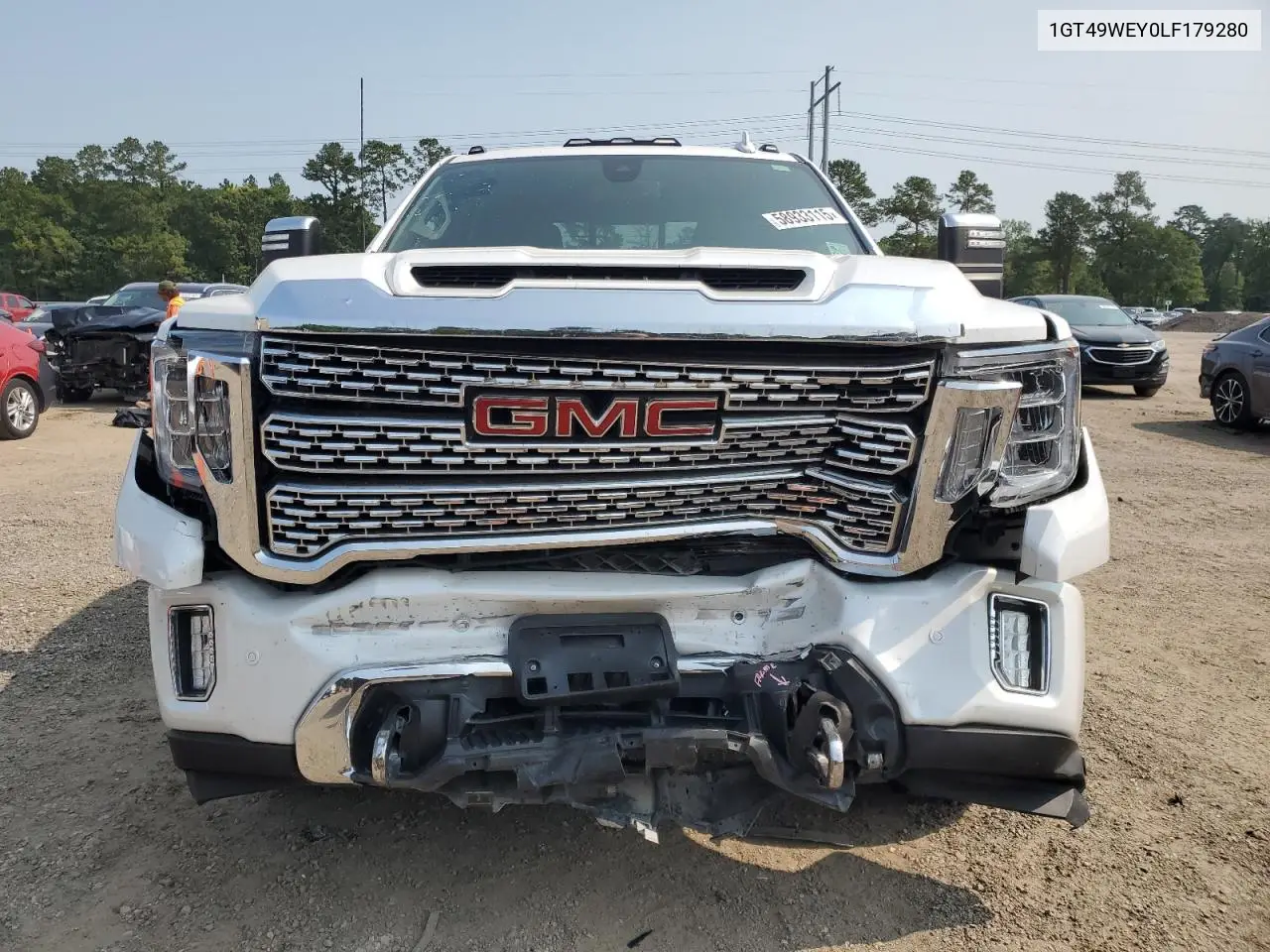 2020 GMC Sierra K3500 Denali VIN: 1GT49WEY0LF179280 Lot: 58933115