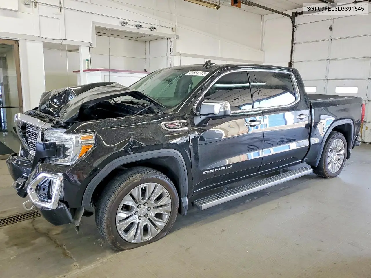 2020 GMC Sierra K1500 Denali VIN: 3GTU9FEL3LG391545 Lot: 59651516
