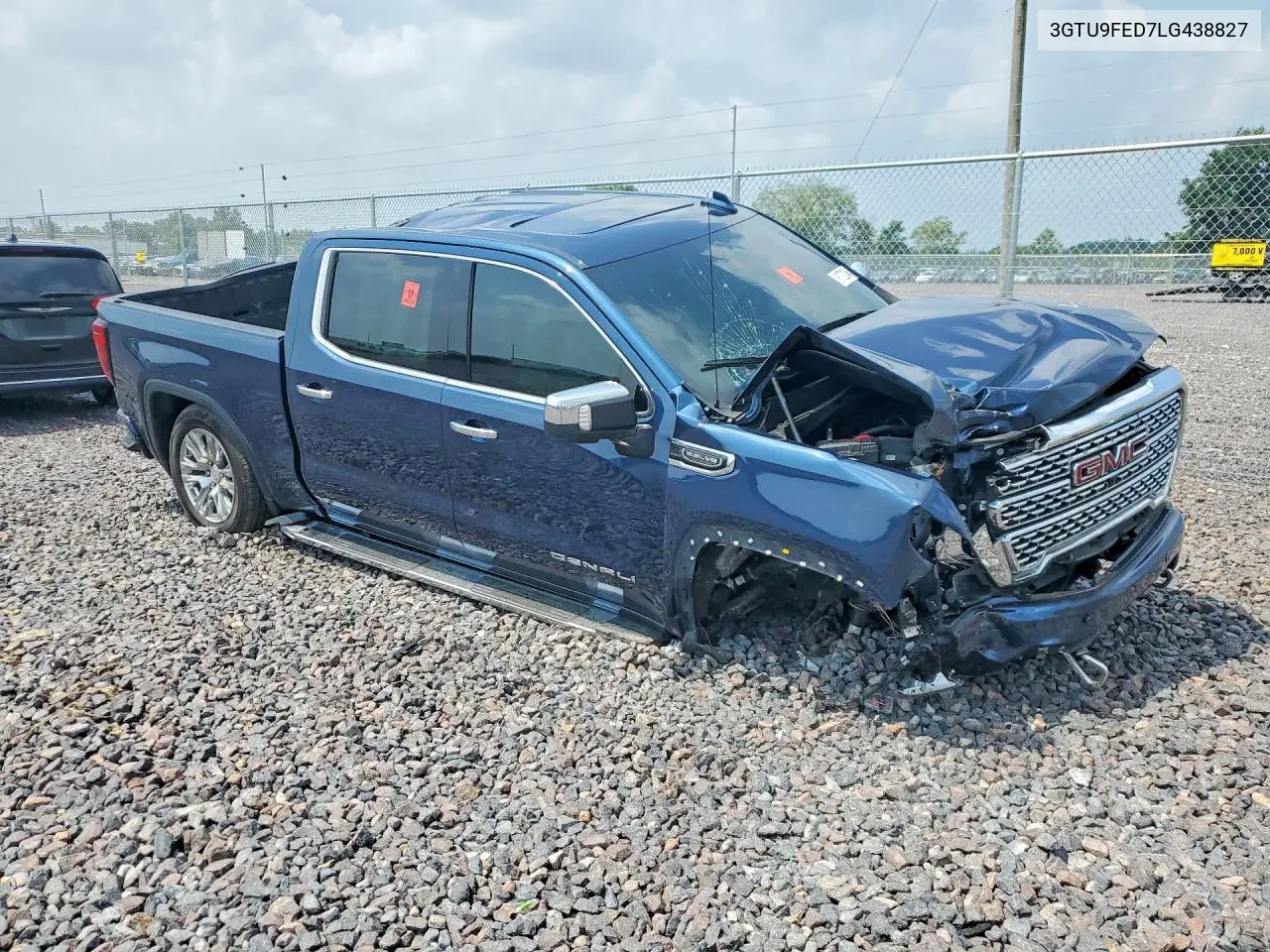 2020 GMC Sierra K1500 Denali VIN: 3GTU9FED7LG438827 Lot: 61722046