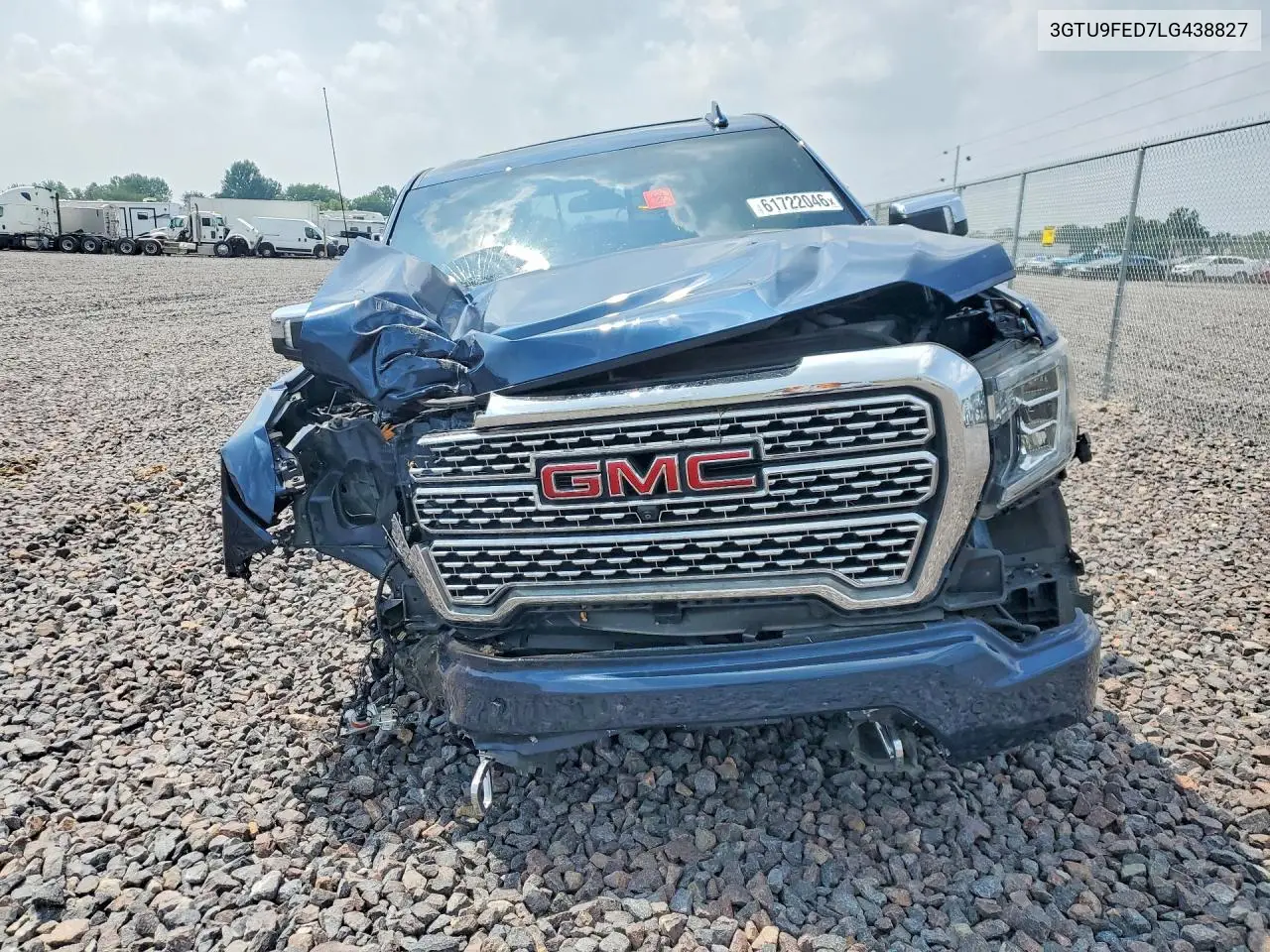 2020 GMC Sierra K1500 Denali VIN: 3GTU9FED7LG438827 Lot: 61722046
