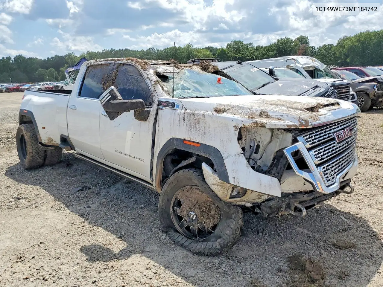 2021 GMC Sierra K3500 Denali VIN: 1GT49WE73MF184742 Lot: 58126376