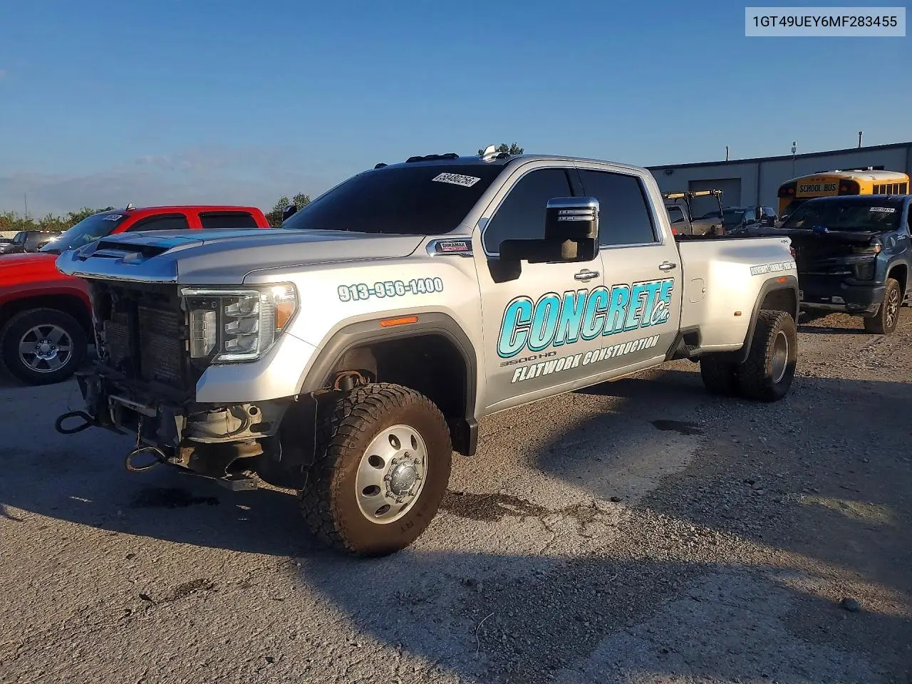 2021 GMC Sierra K3500 Slt VIN: 1GT49UEY6MF283455 Lot: 58480256