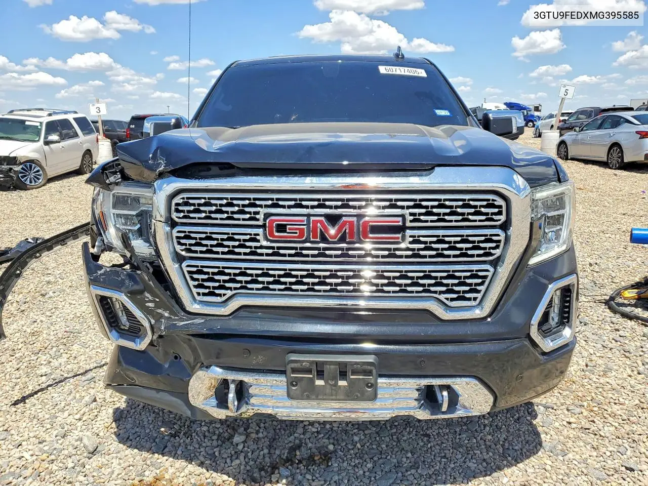 2021 GMC Sierra K1500 Denali VIN: 3GTU9FEDXMG395585 Lot: 60717406