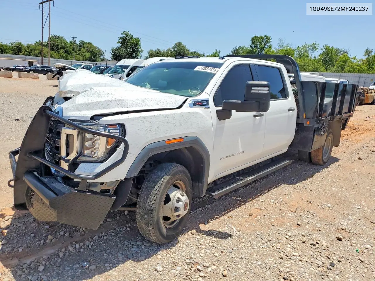 2021 GMC Sierra K3500 VIN: 1GD49SE72MF240237 Lot: 62039426