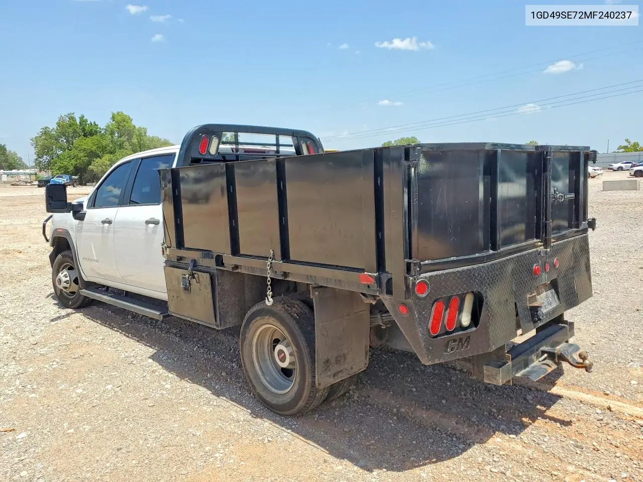 2021 GMC Sierra K3500 VIN: 1GD49SE72MF240237 Lot: 62039426