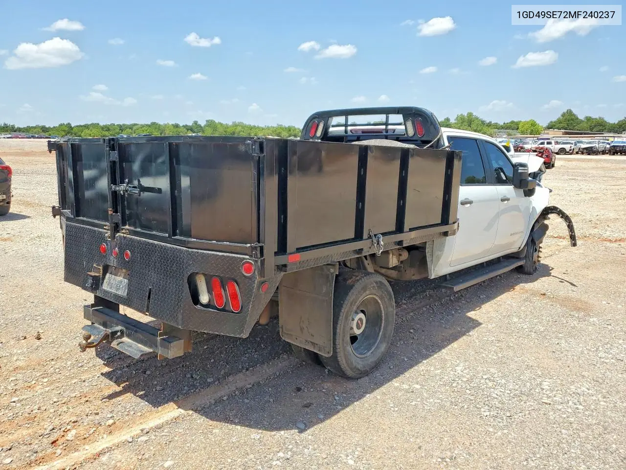 2021 GMC Sierra K3500 VIN: 1GD49SE72MF240237 Lot: 62039426