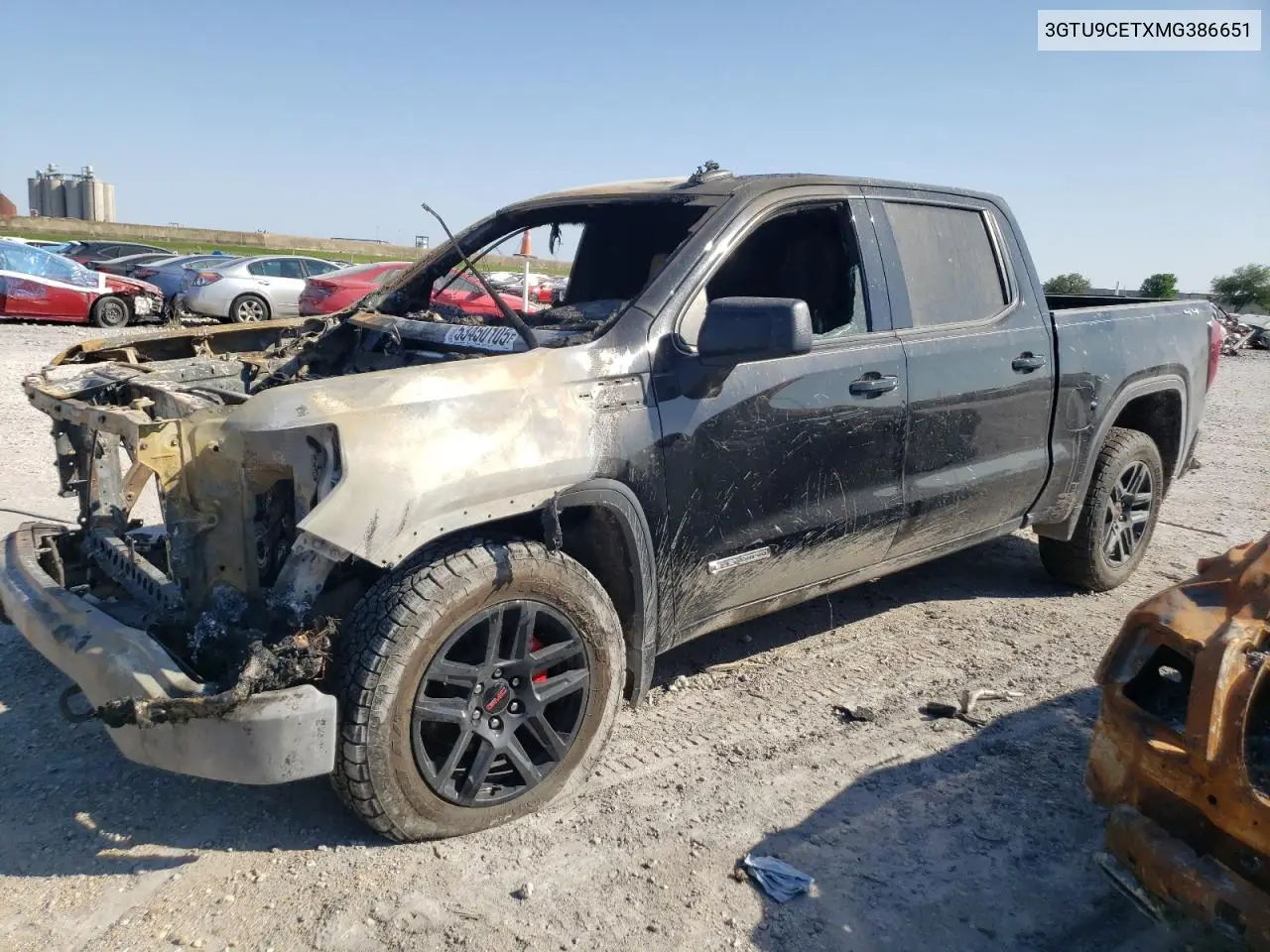 3GTU9CETXMG386651 2021 GMC Sierra K1500 Elevation