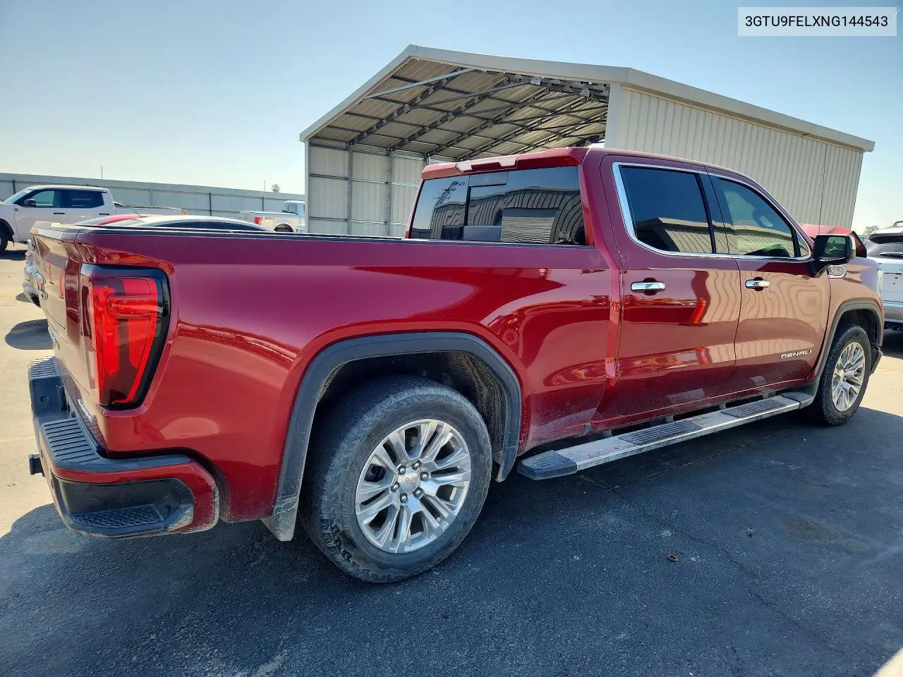 2022 GMC Sierra Limited K1500 Denali VIN: 3GTU9FELXNG144543 Lot: 51882646