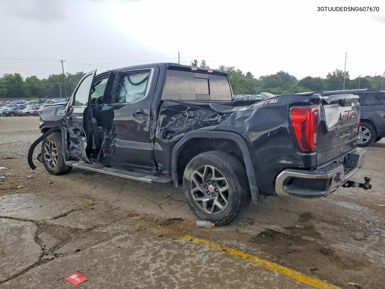2022 GMC Sierra K1500 Slt VIN: 3GTUUDED5NG607670 Lot: 61586946