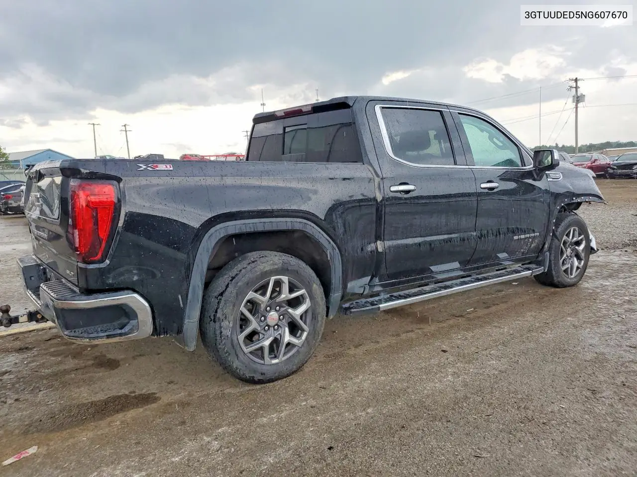 2022 GMC Sierra K1500 Slt VIN: 3GTUUDED5NG607670 Lot: 61586946