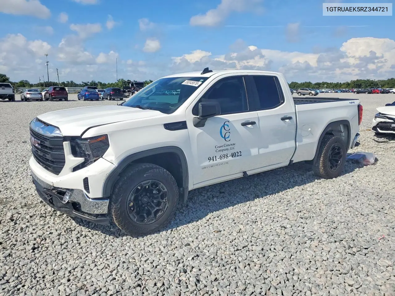 2024 GMC Sierra K1500 VIN: 1GTRUAEK5RZ344721 Lot: 59245876