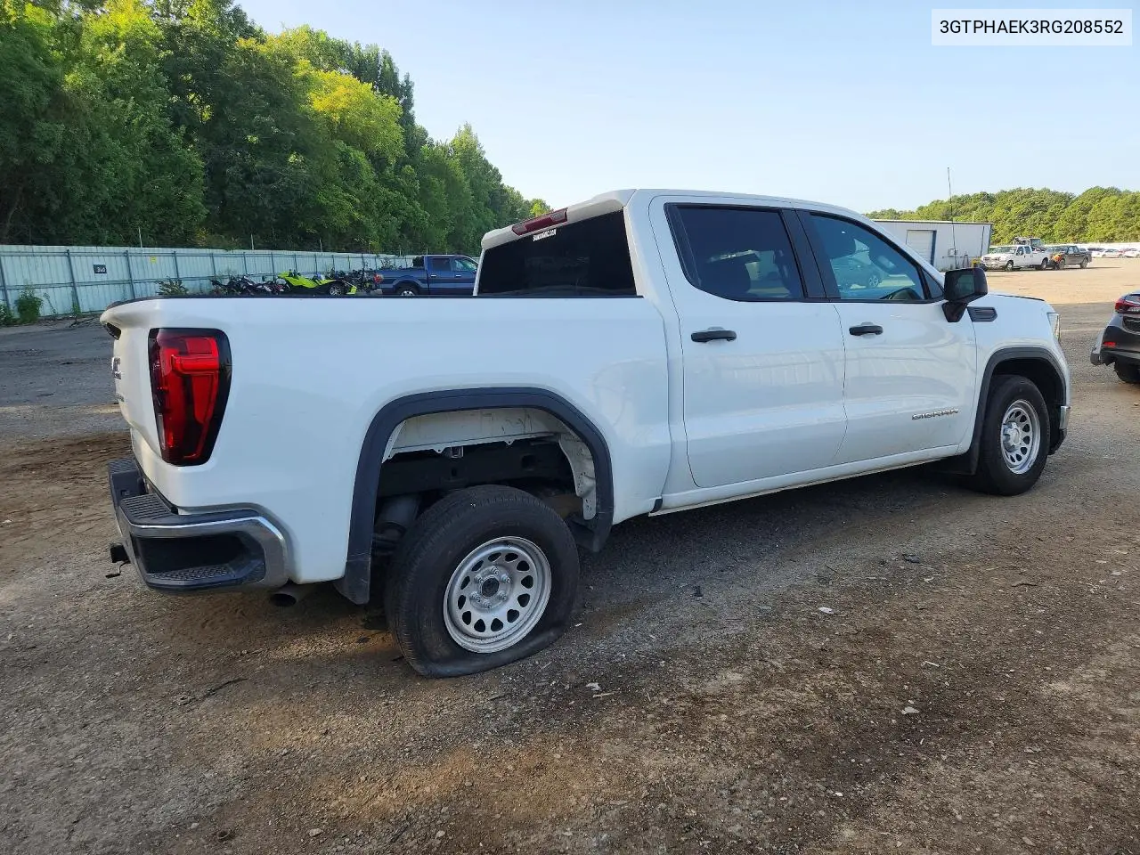 2024 GMC Sierra C1500 VIN: 3GTPHAEK3RG208552 Lot: 60376876