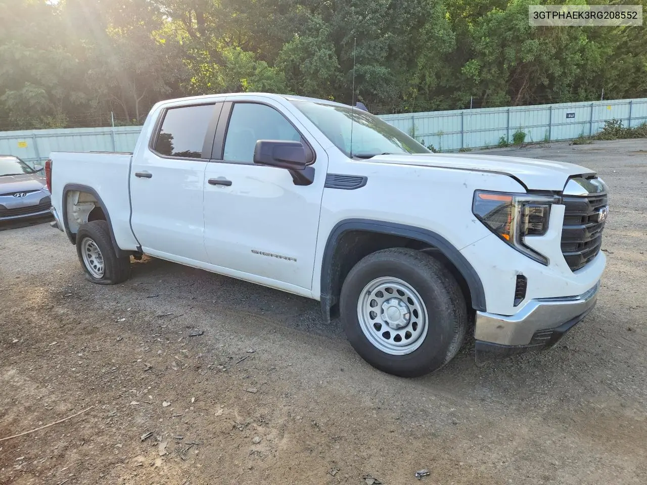 2024 GMC Sierra C1500 VIN: 3GTPHAEK3RG208552 Lot: 60376876