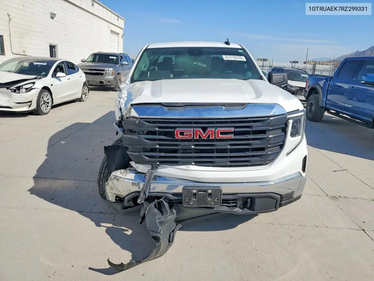 2024 GMC Sierra K1500 VIN: 1GTRUAEK7RZ299331 Lot: 61718376