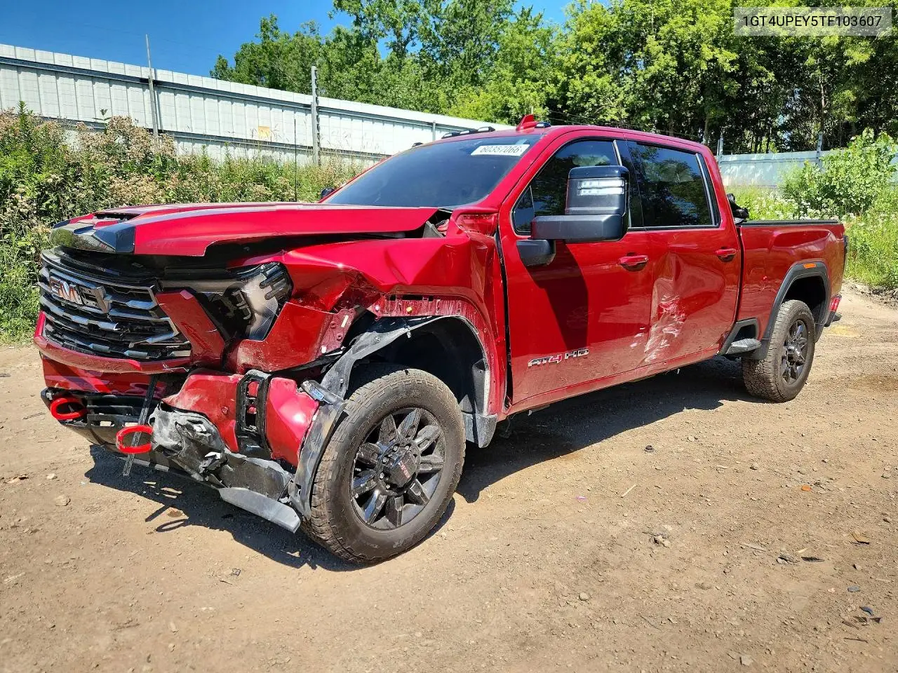 2026 GMC Sierra K2500 At4 VIN: 1GT4UPEY5TF103607 Lot: 60357066