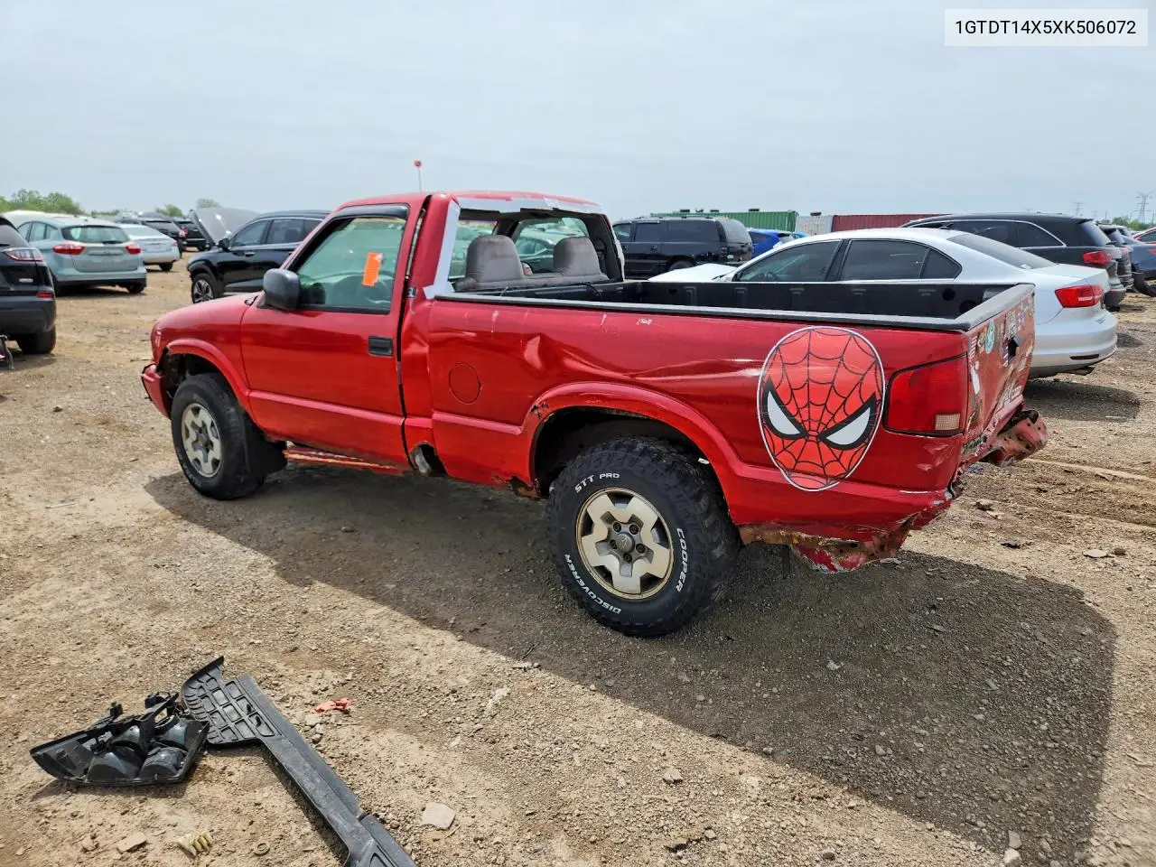 1999 GMC Sonoma VIN: 1GTDT14X5XK506072 Lot: 54774556