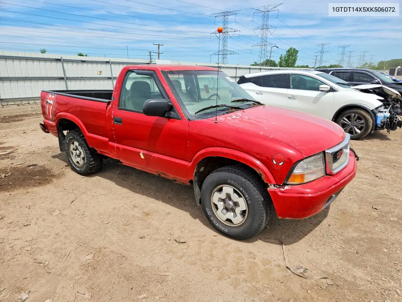 1999 GMC Sonoma VIN: 1GTDT14X5XK506072 Lot: 54774556