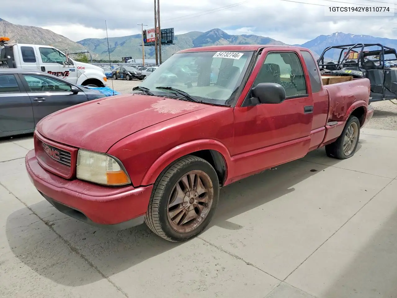 2000 GMC Sonoma VIN: 1GTCS1942Y8110774 Lot: 54732746