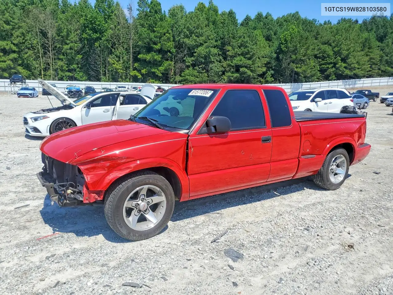 2002 GMC Sonoma VIN: 1GTCS19W828103580 Lot: 61577206