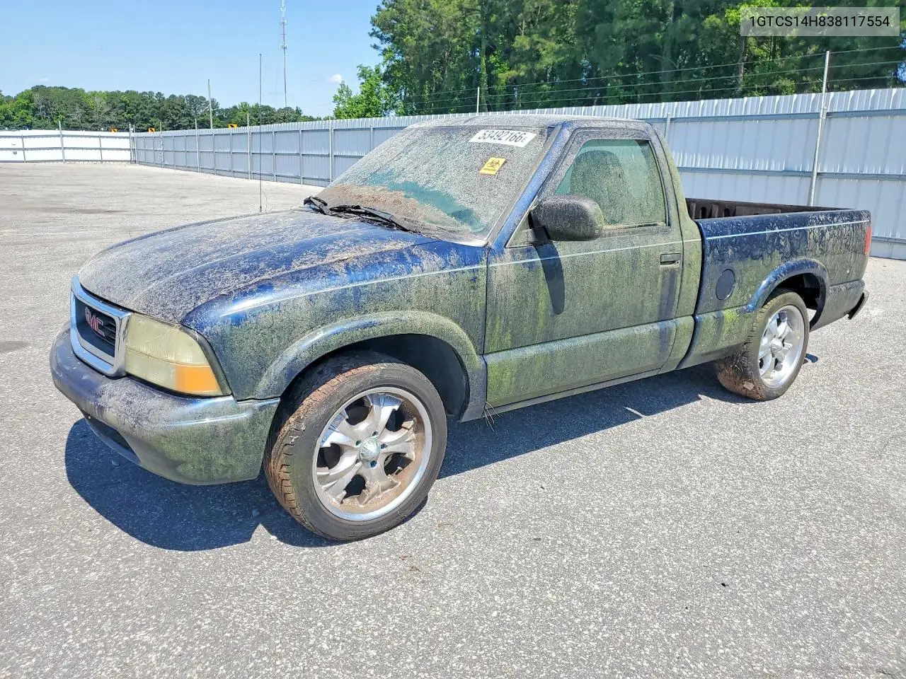 2003 GMC Sonoma VIN: 1GTCS14H838117554 Lot: 53492166