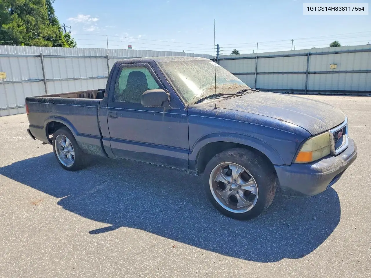 2003 GMC Sonoma VIN: 1GTCS14H838117554 Lot: 53492166