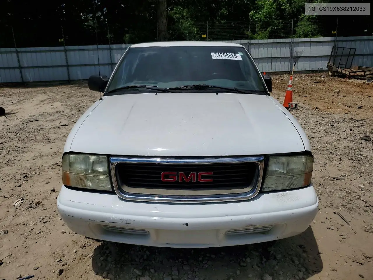 2003 GMC Sonoma VIN: 1GTCS19X638212033 Lot: 54268686