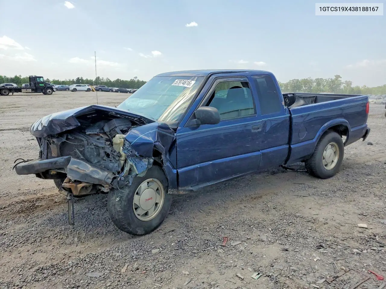 2003 GMC Sonoma VIN: 1GTCS19X438188167 Lot: 57974616