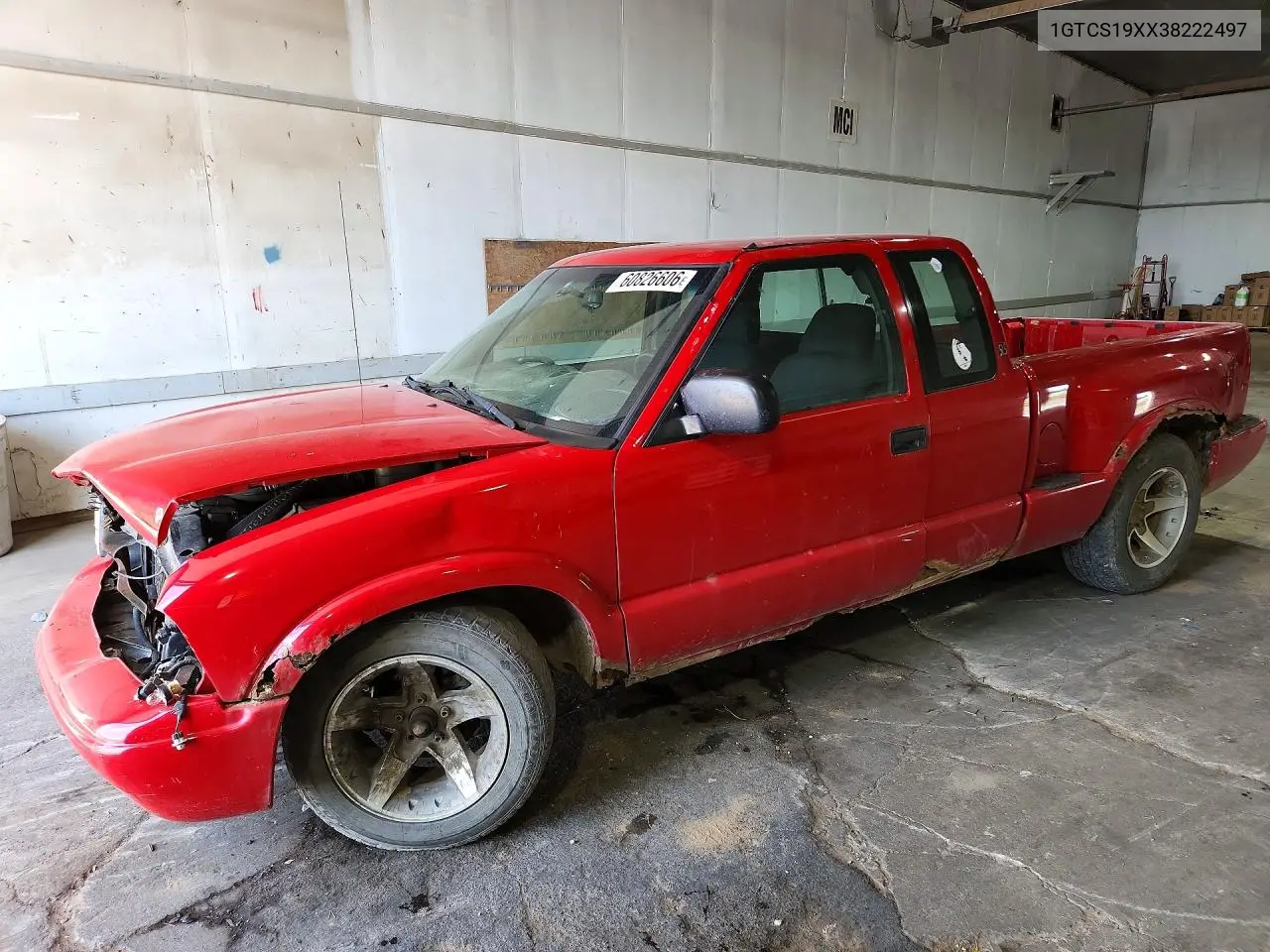 2003 GMC Sonoma VIN: 1GTCS19XX38222497 Lot: 60826606