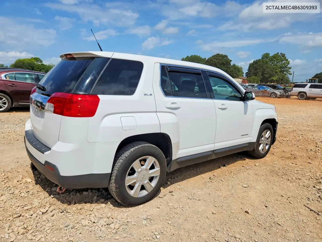 2011 GMC Terrain Sle VIN: 2CTALMEC4B6309393 Lot: 62132486