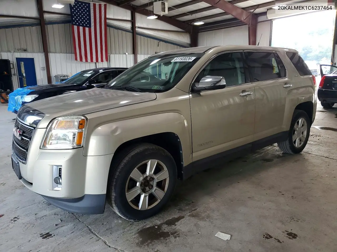 2012 GMC Terrain Sle VIN: 2GKALMEK1C6237464 Lot: 61193026