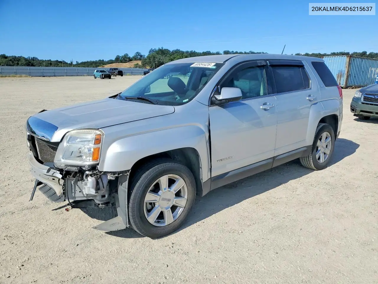 2013 GMC Terrain Sle VIN: 2GKALMEK4D6215637 Lot: 58954426