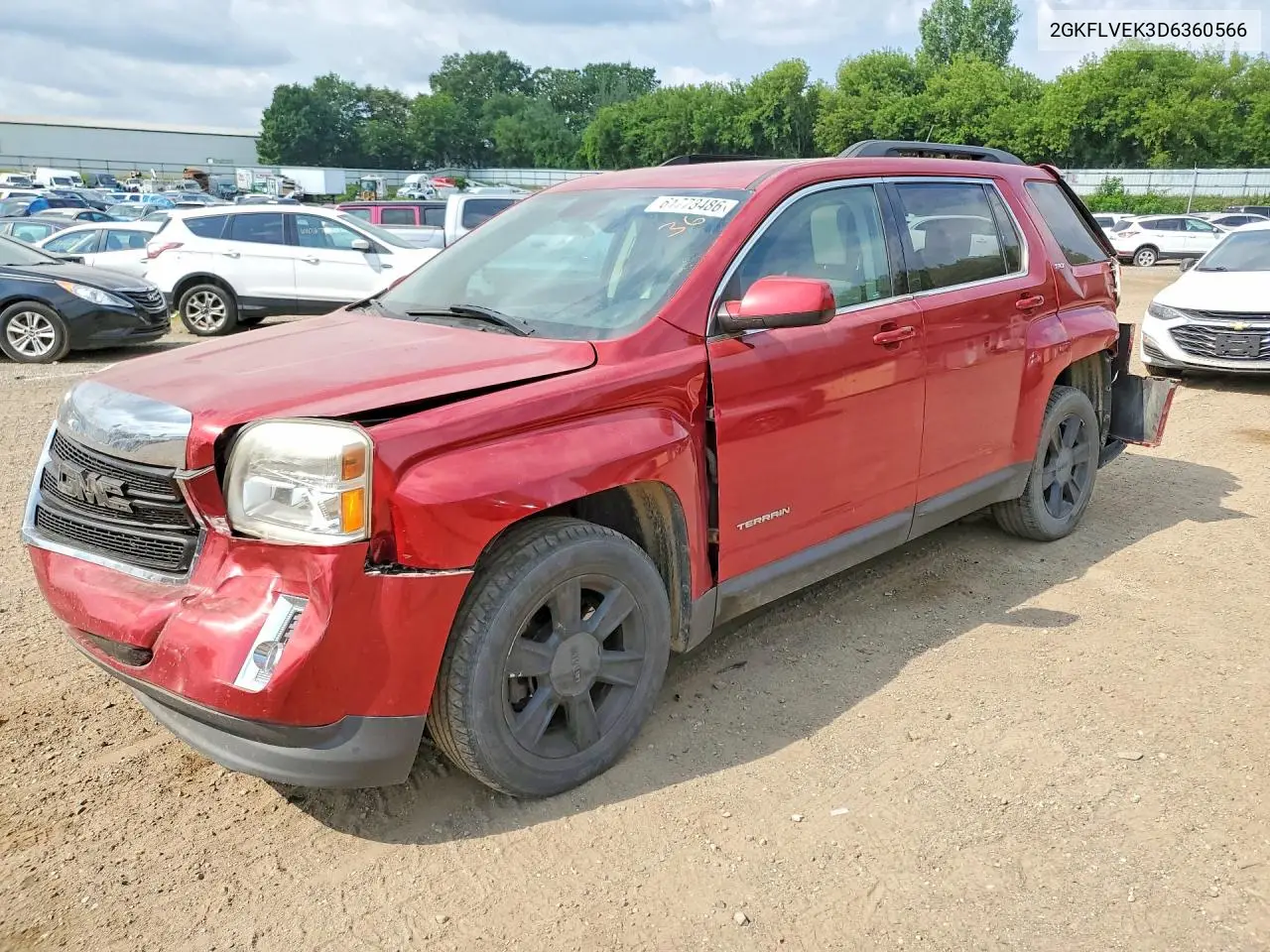 2013 GMC Terrain Slt VIN: 2GKFLVEK3D6360566 Lot: 61773486